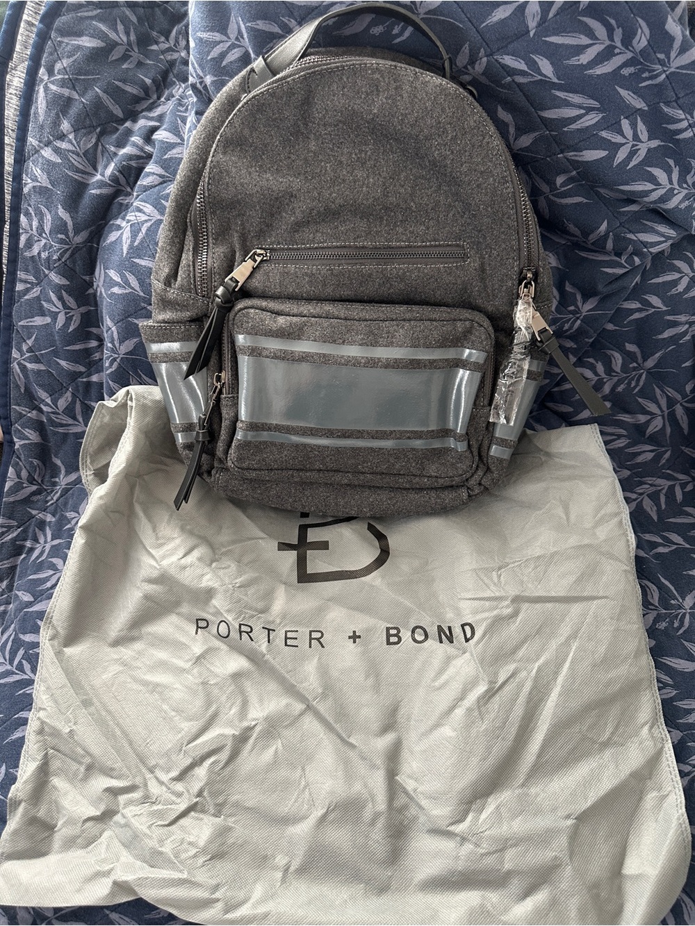 NWT: Porter Bond Gray Men’s Backpack